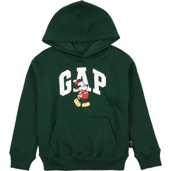 GAP Mikina tmavozelená / červená / čierna / biela 67078246