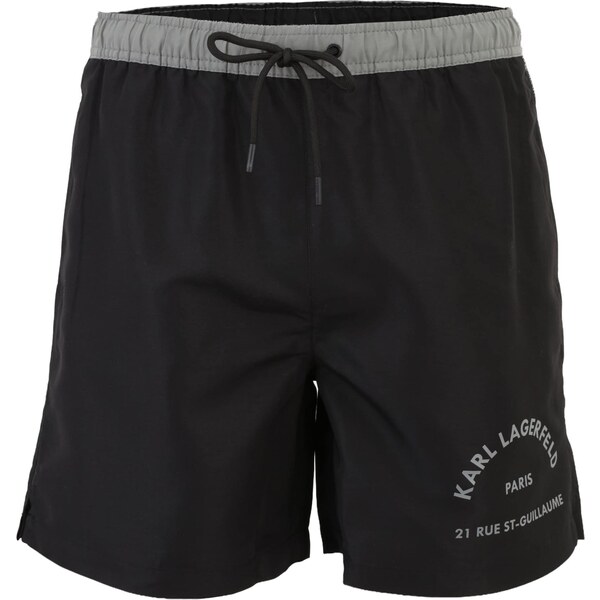 Karl Lagerfeld Plavecké šortky sivá / čierna 67078266