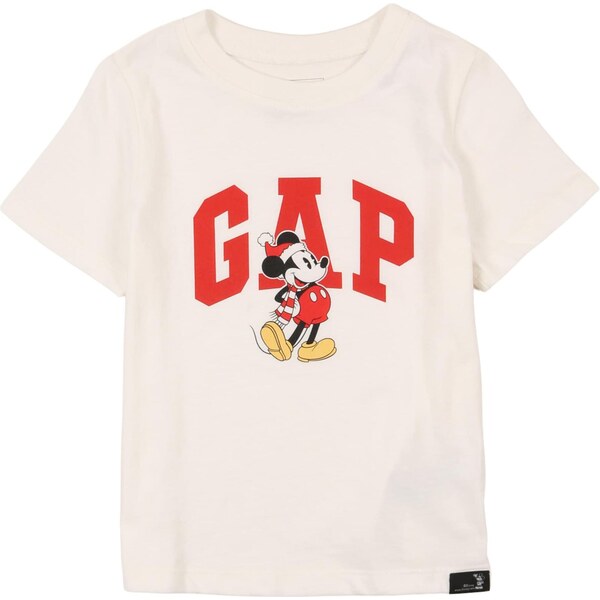 GAP Tričko V-DISLOGO X GAP žltá / červená / čierna / biela ako vlna 67078300