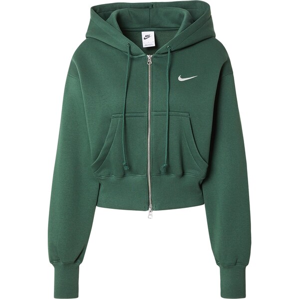 Nike Sportswear Tepláková bunda PHNX FLC zelená 67078397