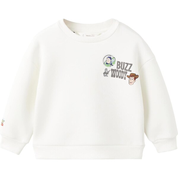 MANGO KIDS Mikina TOYWOODY azúrová / hnedá / kiwi / šedobiela 67077971