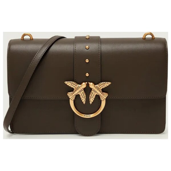 Pinko Kožená crossbody kabelka LOVE ONE CLASSIC 67073126