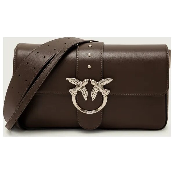 Pinko Kožená kabelka na rameno LOVE ONE CLASSIC 67073129