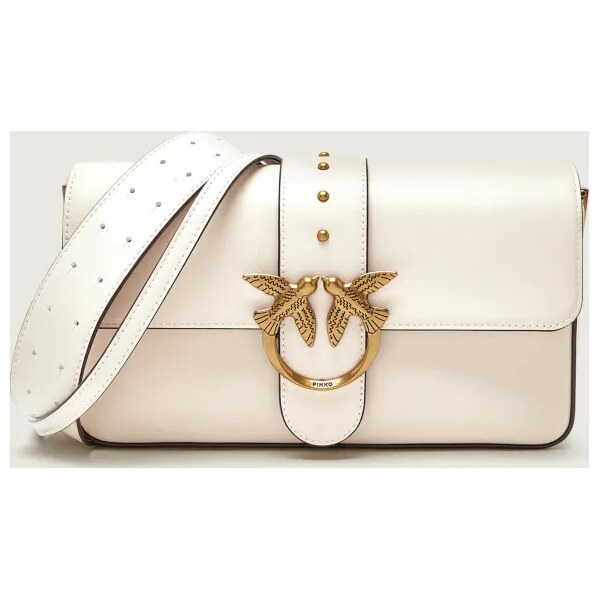 Pinko Kožená kabelka na rameno LOVE ONE CLASSIC 67073130