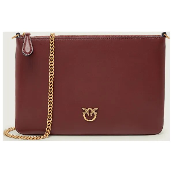 Pinko Kožená listová kabelka FLAT CLASSIC 67073138