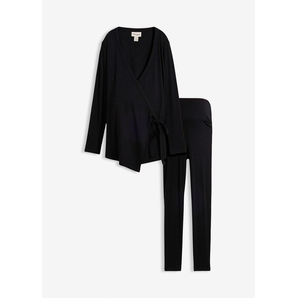 bonprix Zavinovacie materské tričko a legíny (2-dielna sada), farba 67085362