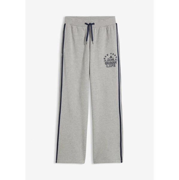 bonprix Tepláky z mäkkého bavlneného mixu, farba šedá 67085422