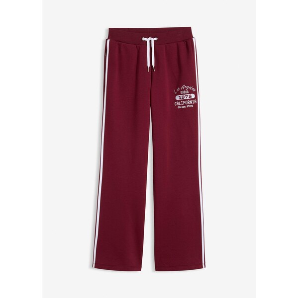 bonprix Tepláky z mäkkého bavlneného mixu, farba červená 67085446