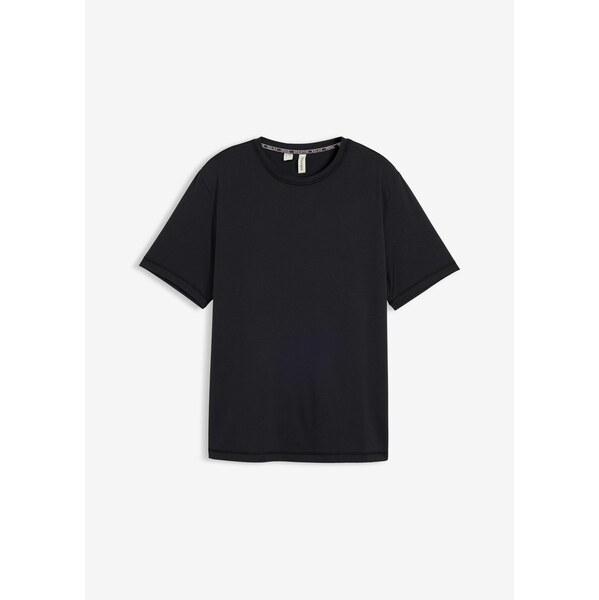 bonprix Športové tričko so štruktúrovaným vzhľadom, farba čierna 67085487