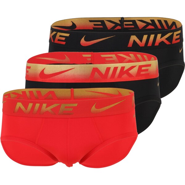 NIKE Underwear Nohavičky piesková / červená / čierna 67094715