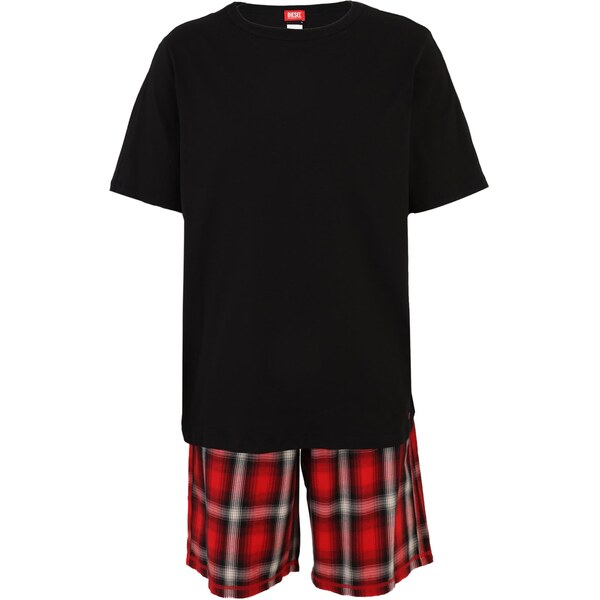 DIESEL Krátke pyžamo KIT-COLIN krémová / červená / čierna 67094739