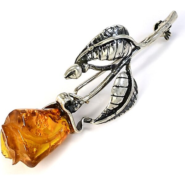 Strieborná brošňa Glare 46 67098598