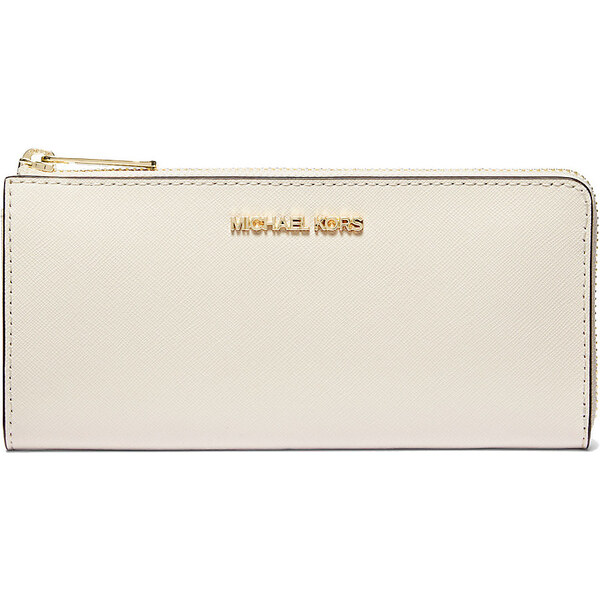 Michael Kors Jet Set Travel Large Saffiano Leather Quarter-Zip Wallet 67101513