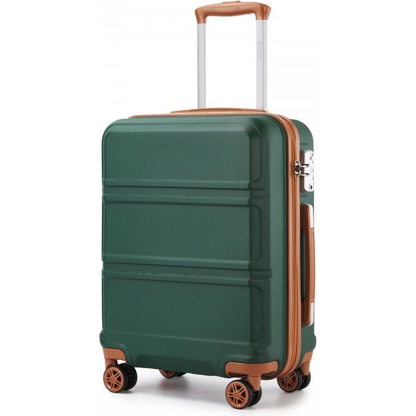 KONO Cestovný kufor - Ariel, na kolieskach cestovný, zelenohnedý 67195663