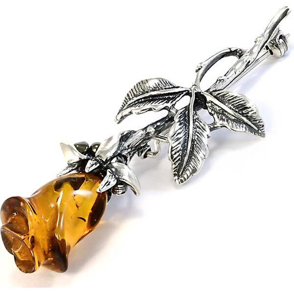 Strieborná brošňa Glare 49 67120434