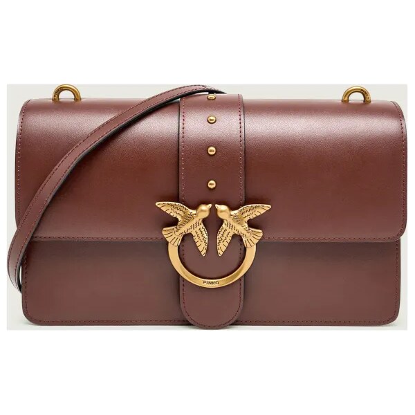 Pinko Kožená crossbody kabelka LOVE ONE CLASSIC 67097678