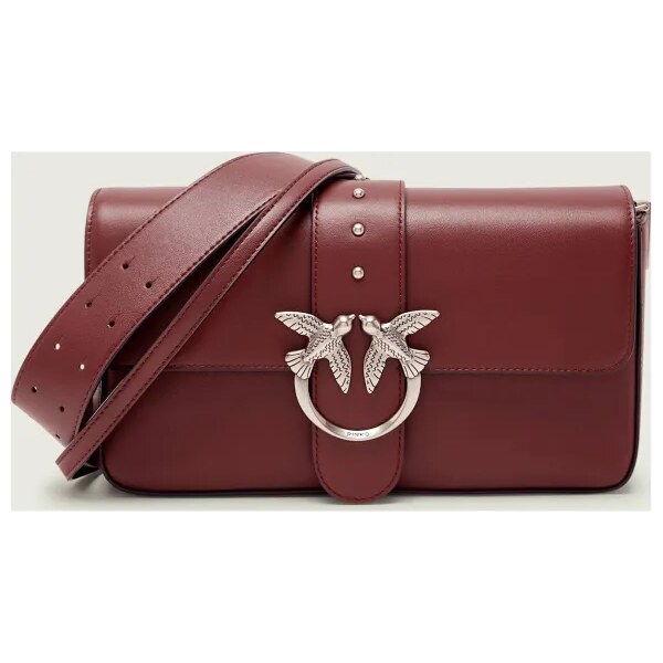 Pinko Kožená kabelka na rameno LOVE ONE CLASSIC SLOUCHY 67097680