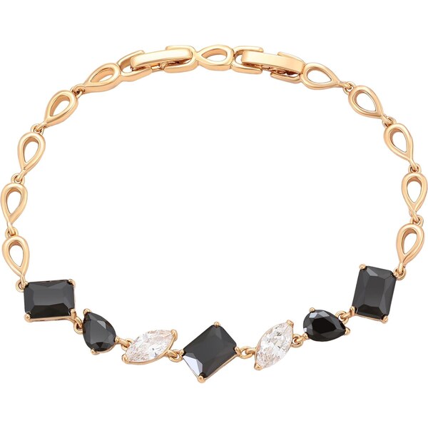 faina Náramok zlatá / čierna / priehľadná 67103001