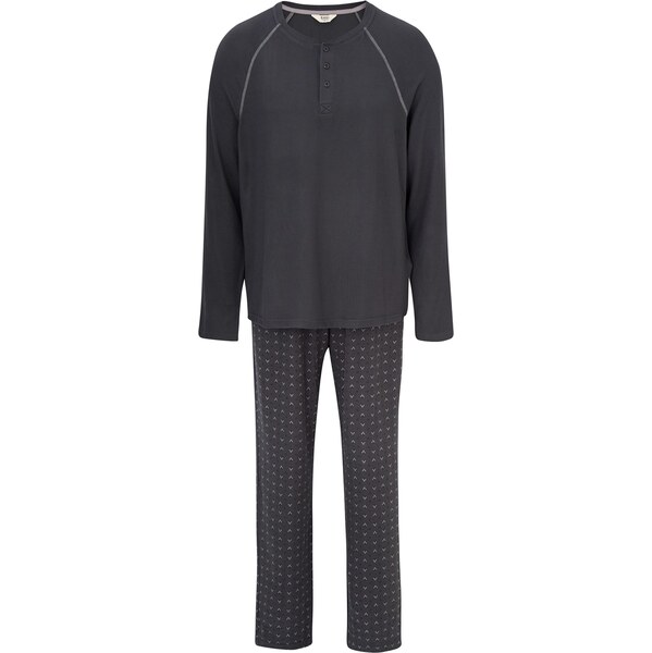 Dagi Dlhé pyžamo antracitová / svetlosivá 67103078