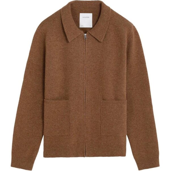 Scalpers Kardigán Icon Hedwing hnedá 67103341