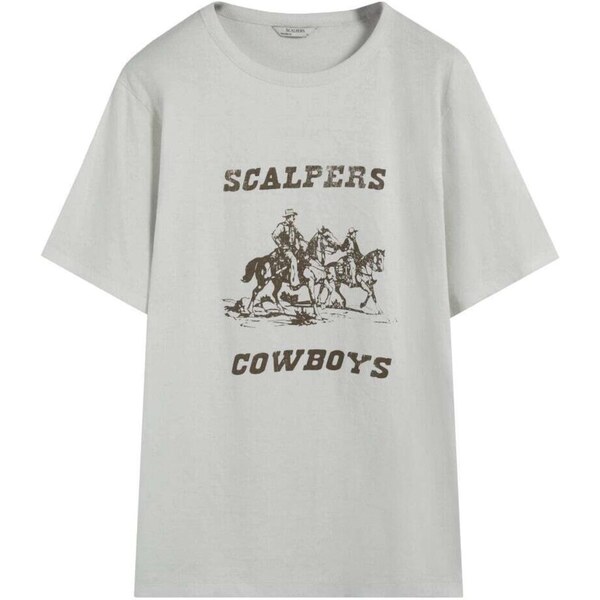 Scalpers Tričko Wboys sivá / antracitová 67103349