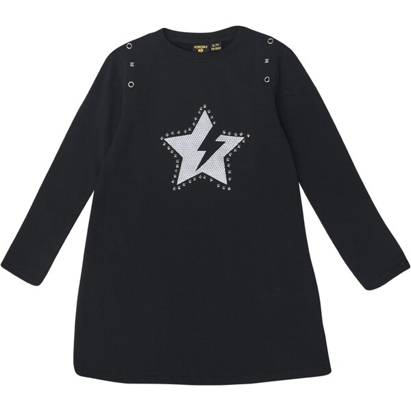 KOROSHI Šaty čierna / strieborná / biela 67103527