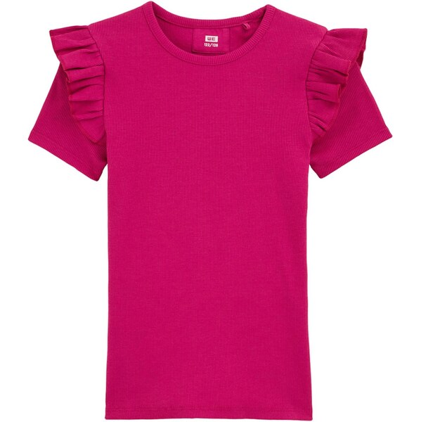 WE Fashion Tričko Meisjes tmavoružová 67103657