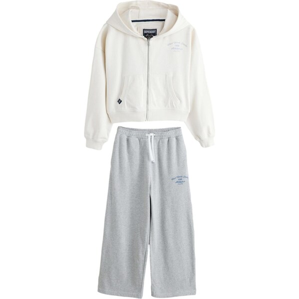 Superdry Set svetlosivá / biela 67103702