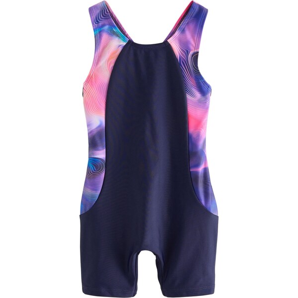 Next Jednodielne plavky Performance tmavomodrá / ružová / malinová 67103752