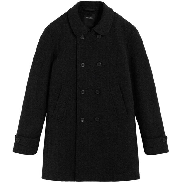 Scalpers Prechodný kabát Dean čierna 67104061