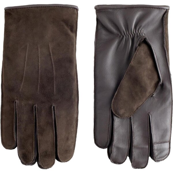 Next Prstové rukavice tmavohnedá 67104116