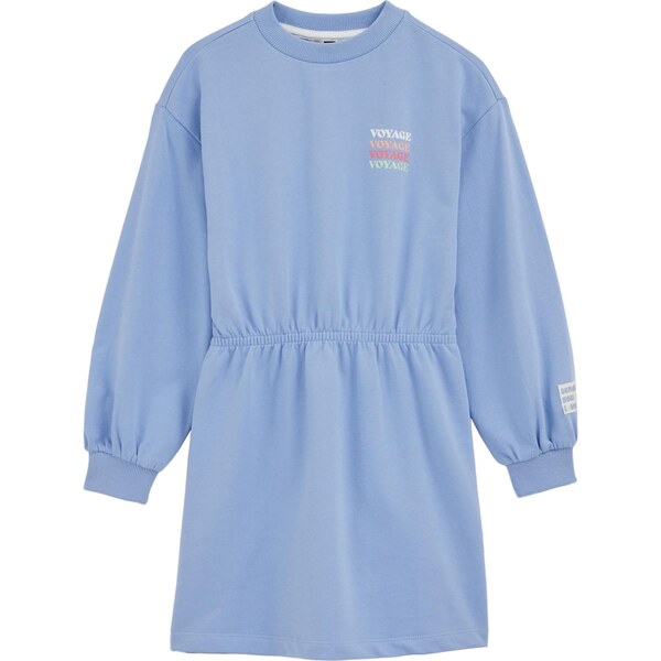 WE Fashion Šaty svetlomodrá / pastelovo zelená / oranžová / brusnicová 67104203