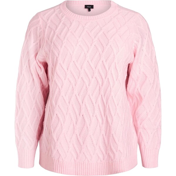 Zizzi Mikina MCABLE svetloružová 67104388