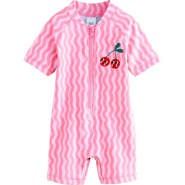 Next Jednodielne plavky zelená / ružová / svetloružová / červená 67104572