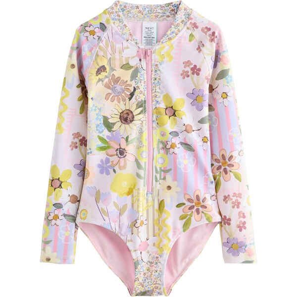 Next Jednodielne plavky žltá / zelená / levanduľová / ružová 67104557