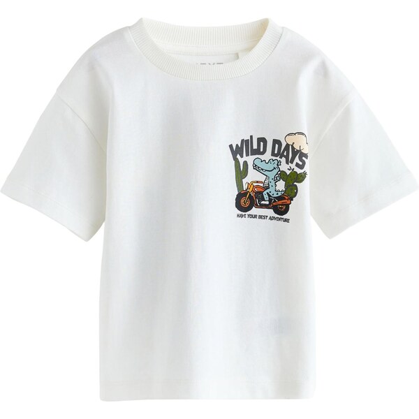 Next Tričko svetlomodrá / žltá / čierna / biela 67104637