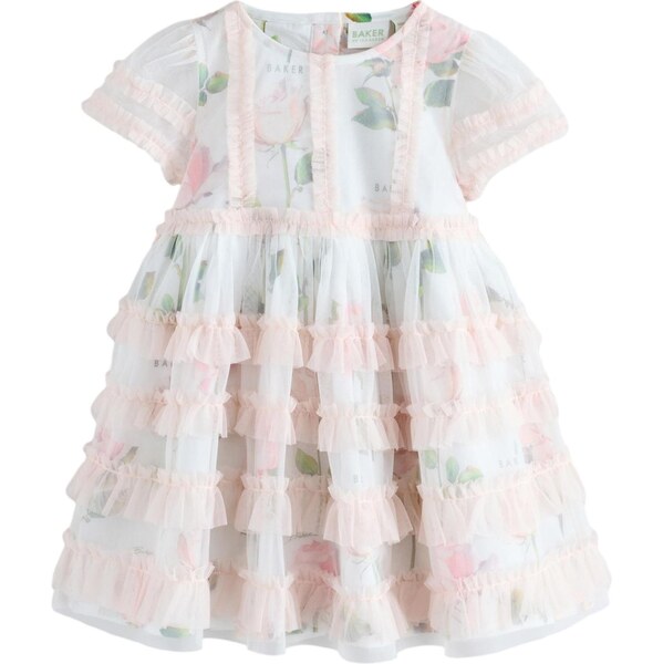 Baker by Ted Baker Šaty zelená / púdrová / biela 67105073