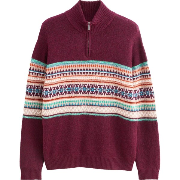 Next Sveter béžová / tyrkysová / svetlomodrá / burgundská 67105169