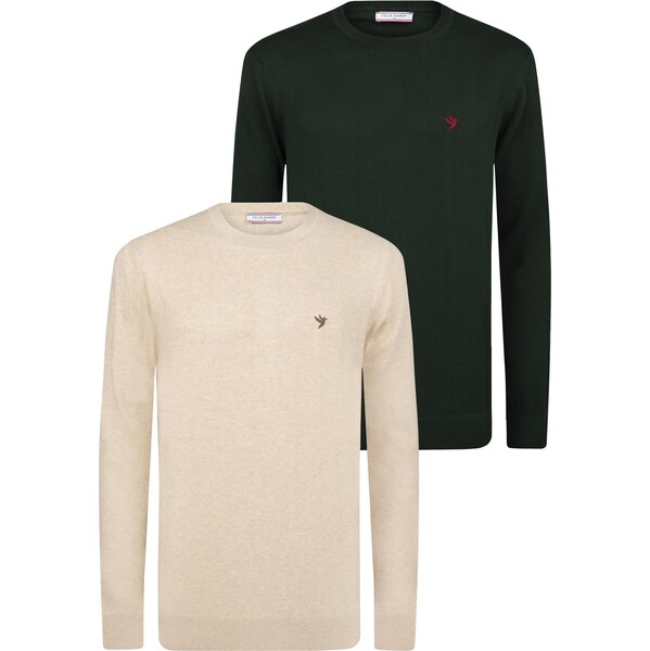 Felix Hardy Sveter béžová / tmavozelená 67105697