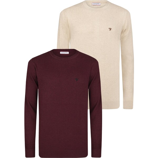 Felix Hardy Sveter béžová / bordová 67105696