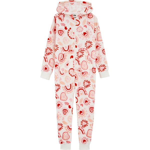 WE Fashion Pyžamo ružová / tmavoružová / biela 67105748