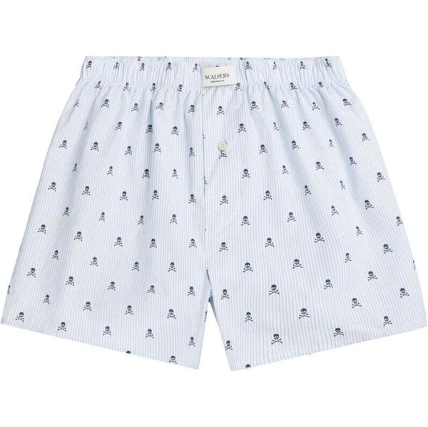 Scalpers Boxerky modrá / svetlomodrá 67105773