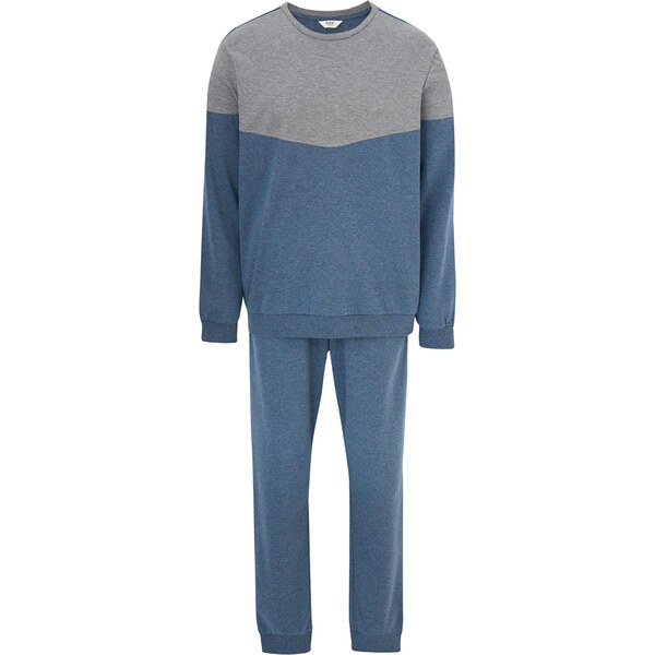 Dagi Dlhé pyžamo modrá melírovaná / sivá melírovaná 67105843