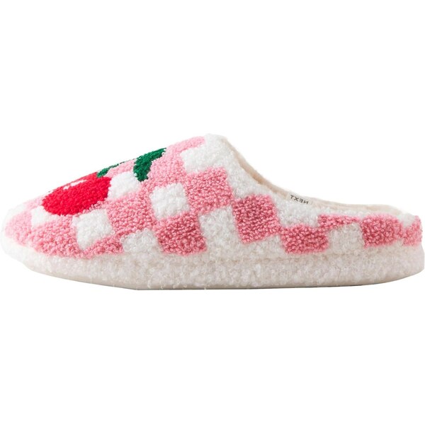 Next Papuče smaragdová / svetloružová / červená / biela 67105869