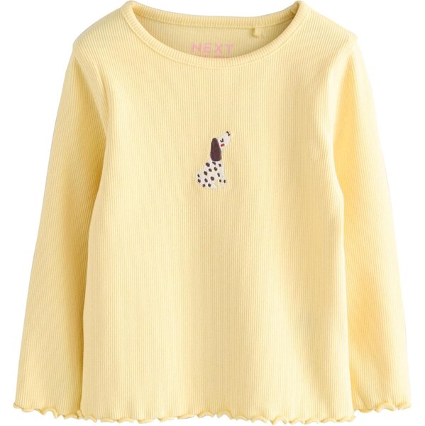 Next Tričko hnedá / žltá / červená / biela 67106011