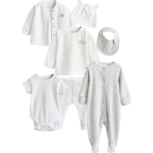 Next Set sivá / biela 67106064