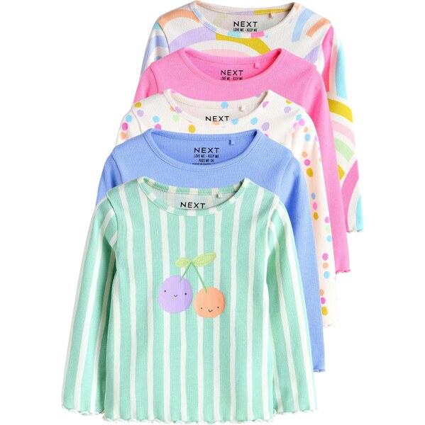 Next Tričko modrá / zelená / fialová / ružová / biela 67106260