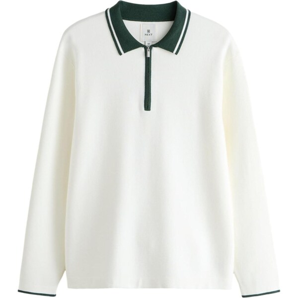 Next Sveter tmavozelená / biela 67106230