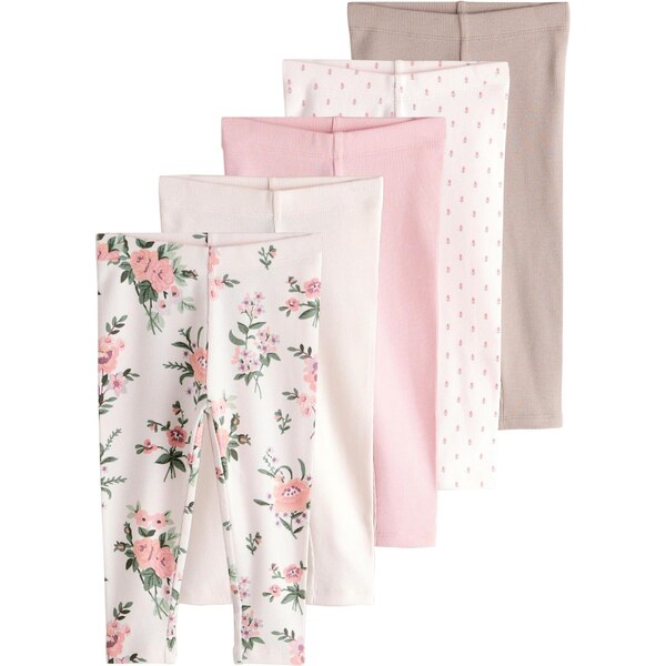 Next Legíny svetlohnedá / tmavozelená / ružová / biela 67106292