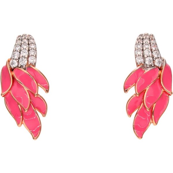 faina Náušnice zlatá / ružová 67106811